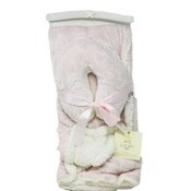 Wholesale - PINK BABY BLANKET W/PILLOW, UPC: 810798030970
